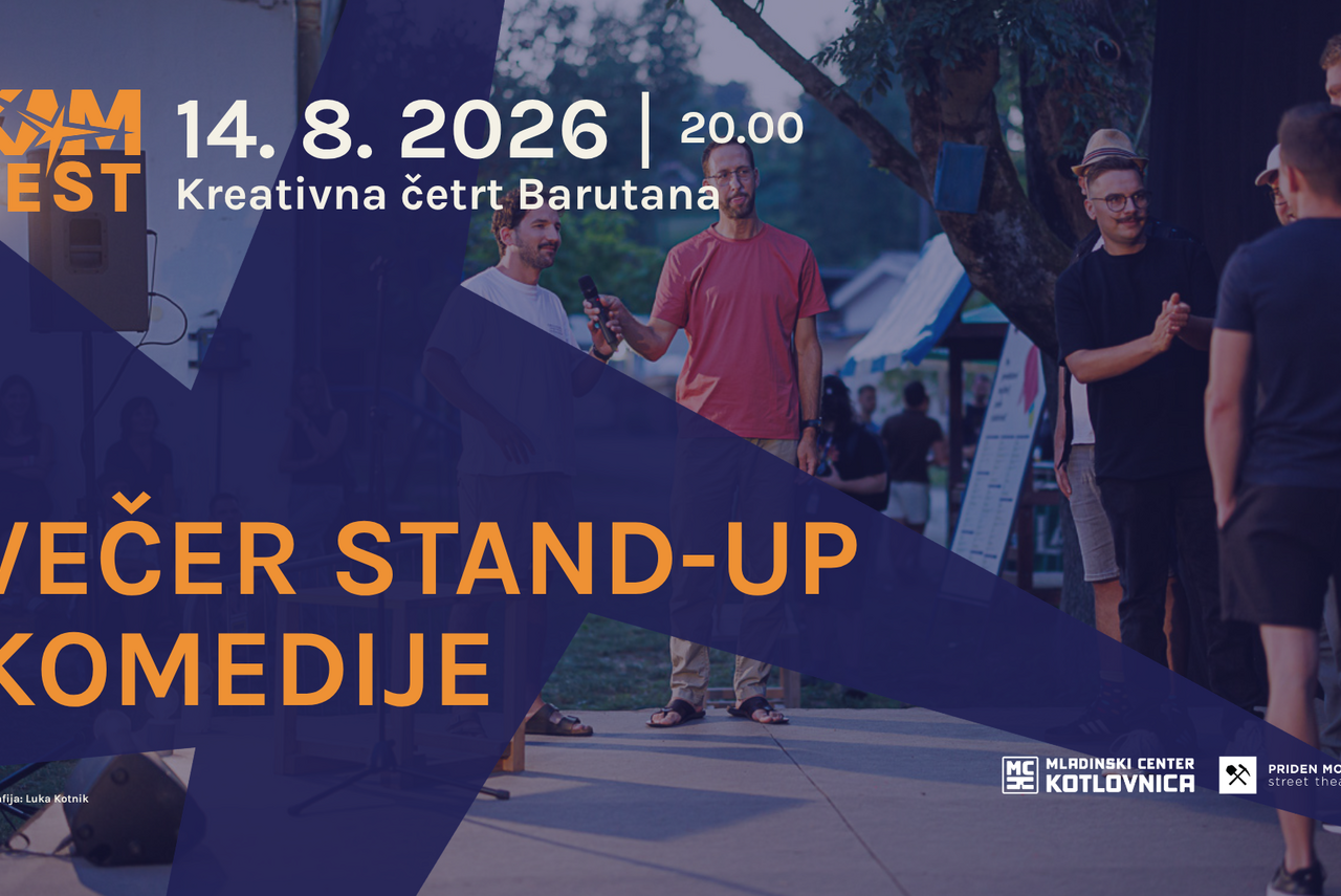 Večer stand up komedije | Kreativna četrt Barutana