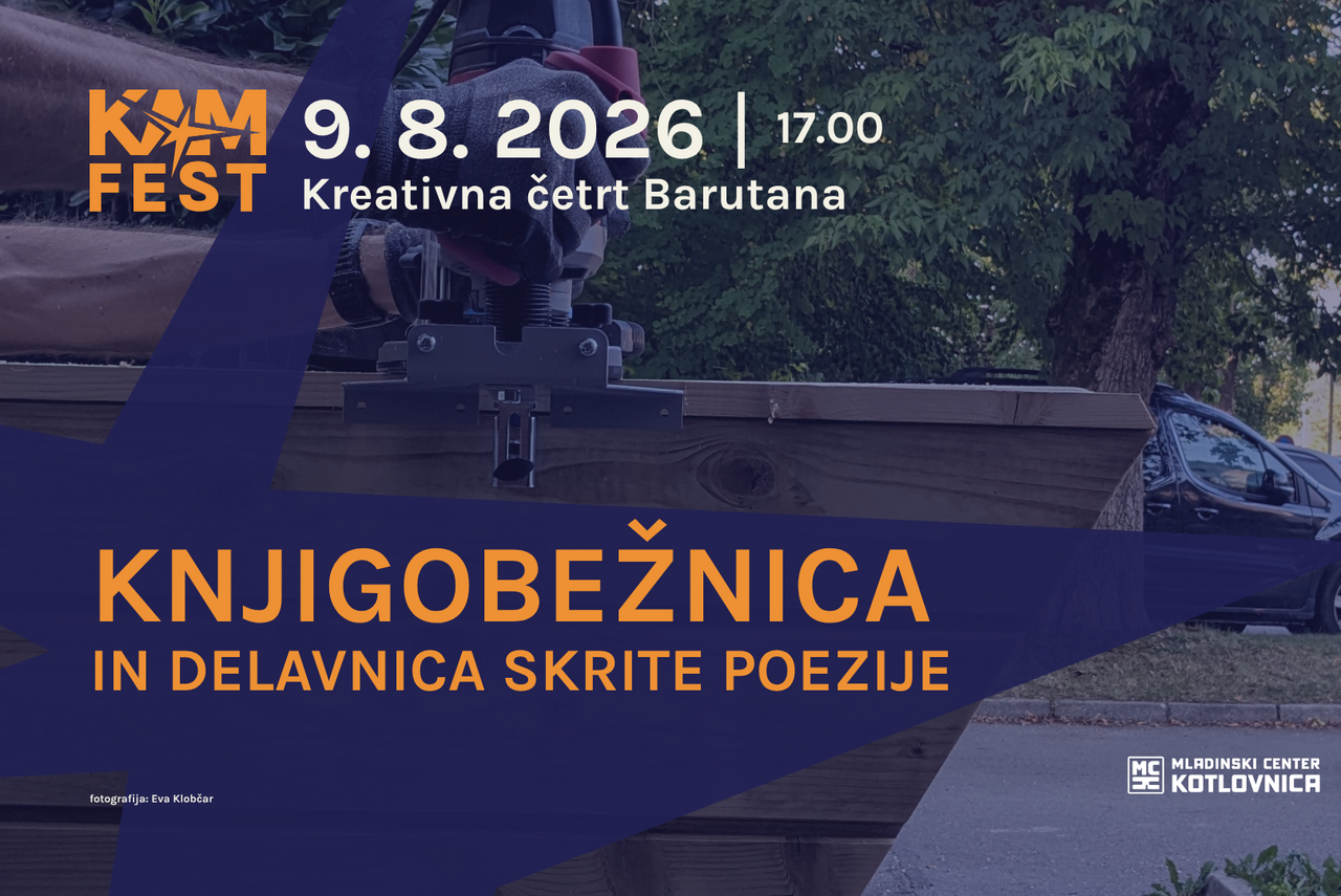Odprtje barutanske knjigobežnice in delavnica skrite poezije | Kreativna četrt Barutana