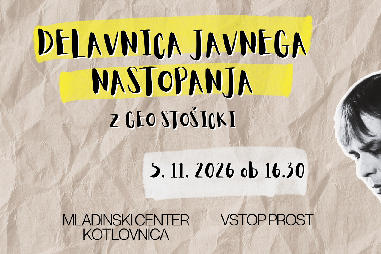 Delavnica javnega nastopanja z Geo Stošicki