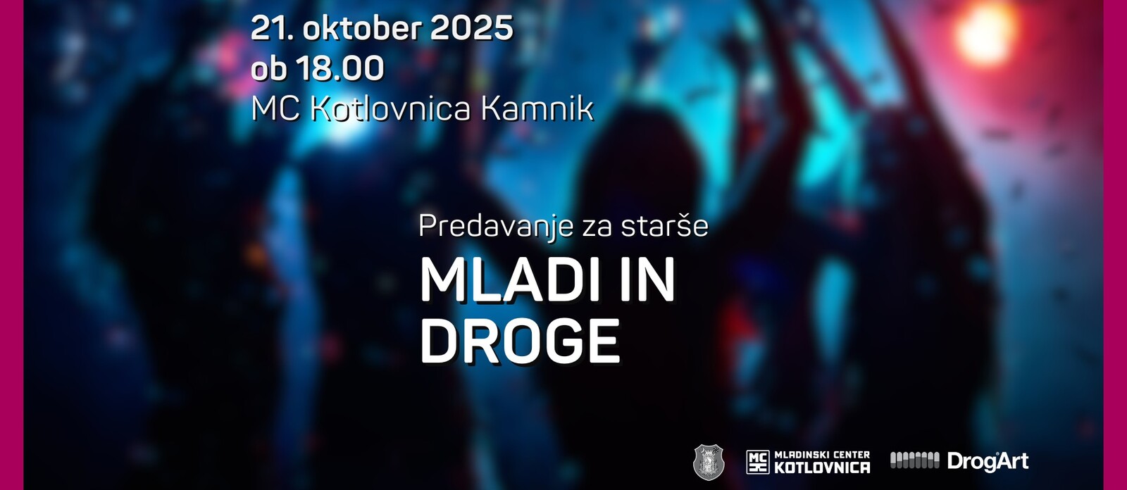 Predavanje za starše – Droge in mladi