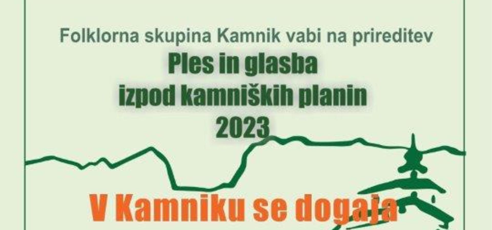 Ples in glasba izpod kamniških planin 2023