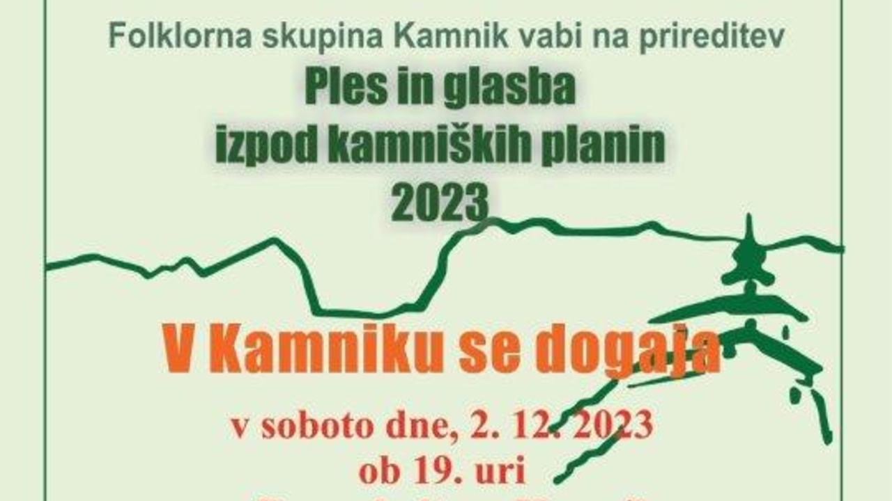 Ples in glasba izpod kamniških planin 2023