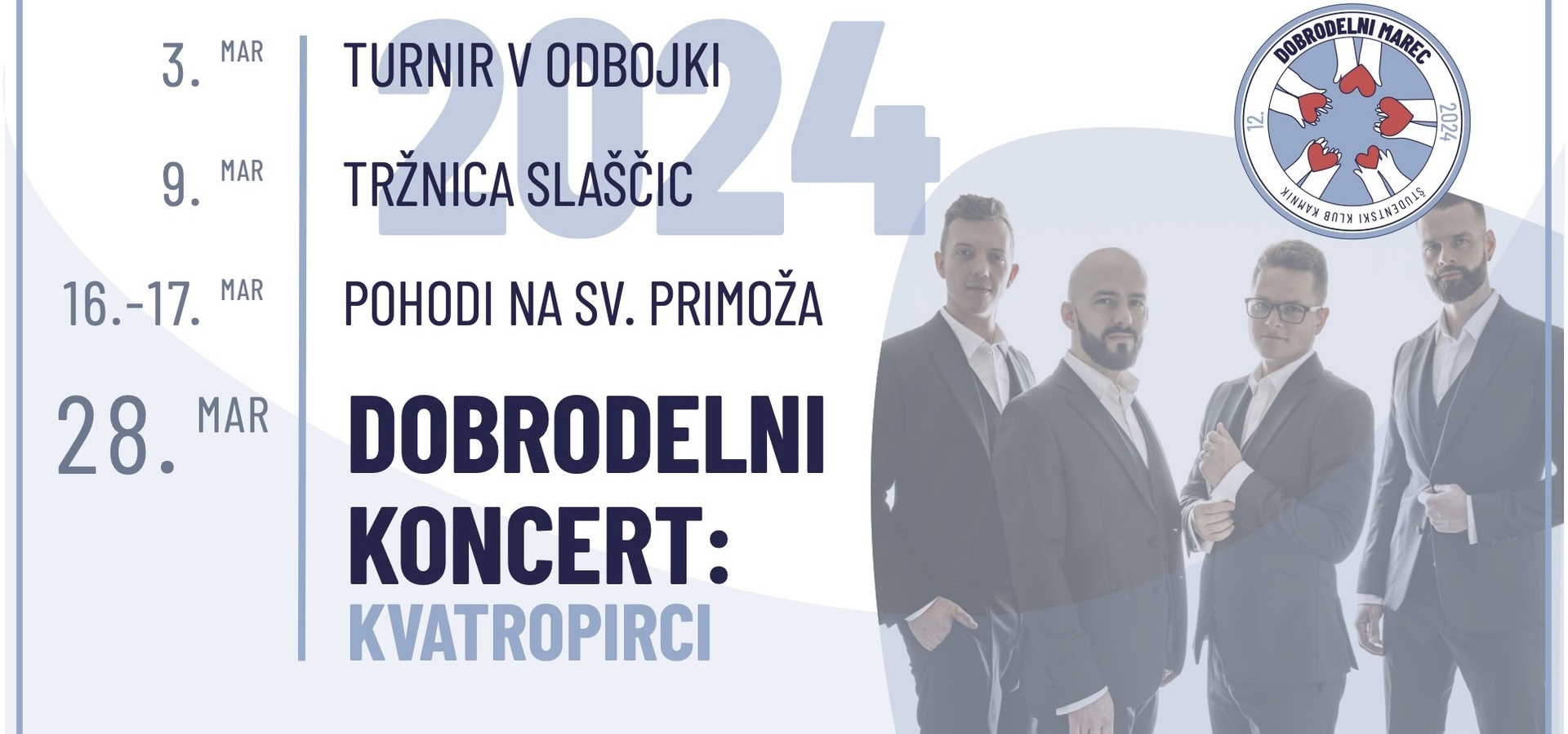 Kvatropirci: Dobrodelni koncert DM 24