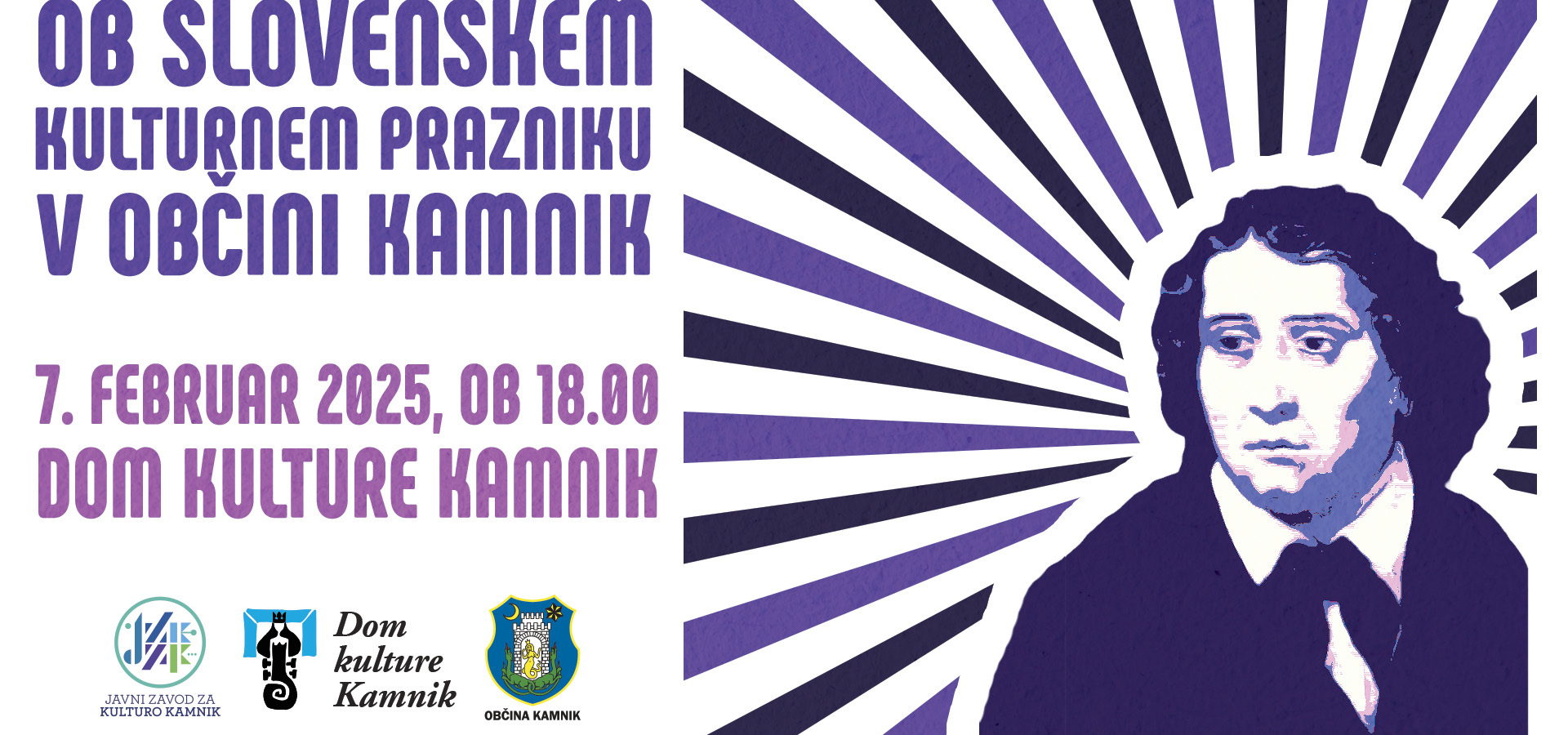 Osrednja prireditev ob slovenskem kulturnem prazniku v občini Kamnik