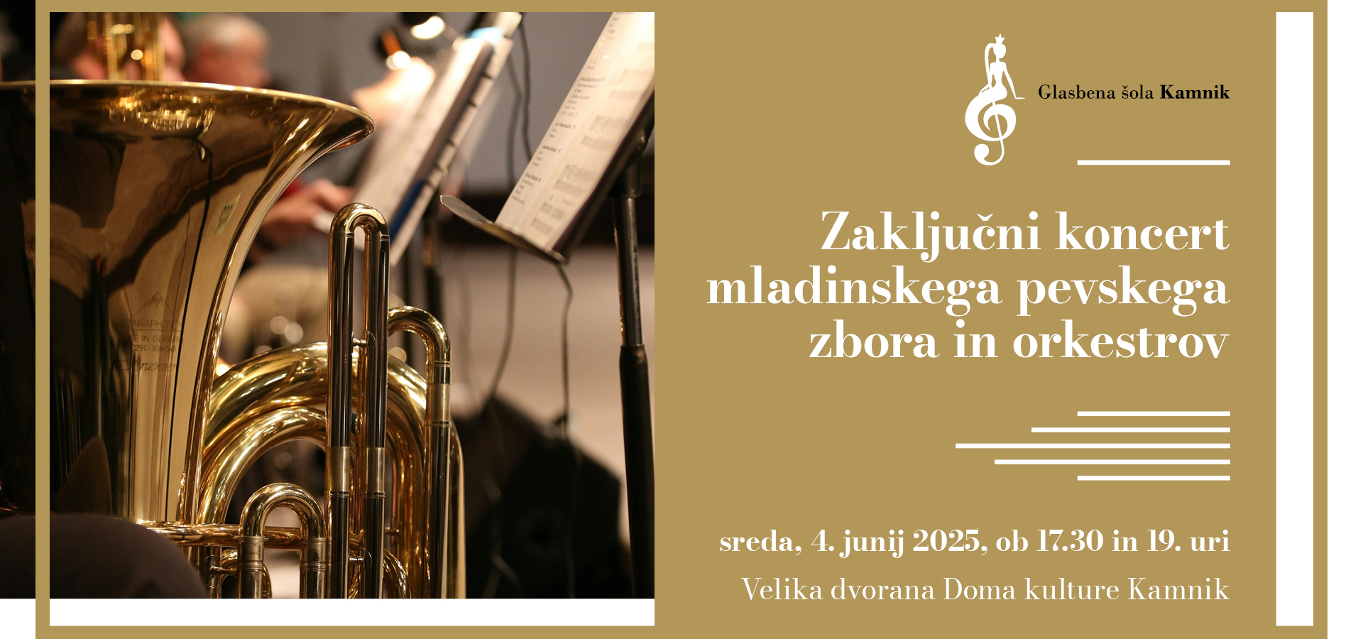 Glasbena šola Kamnik: Zaključni koncert mladinskega pevskega zbora in orkestrov