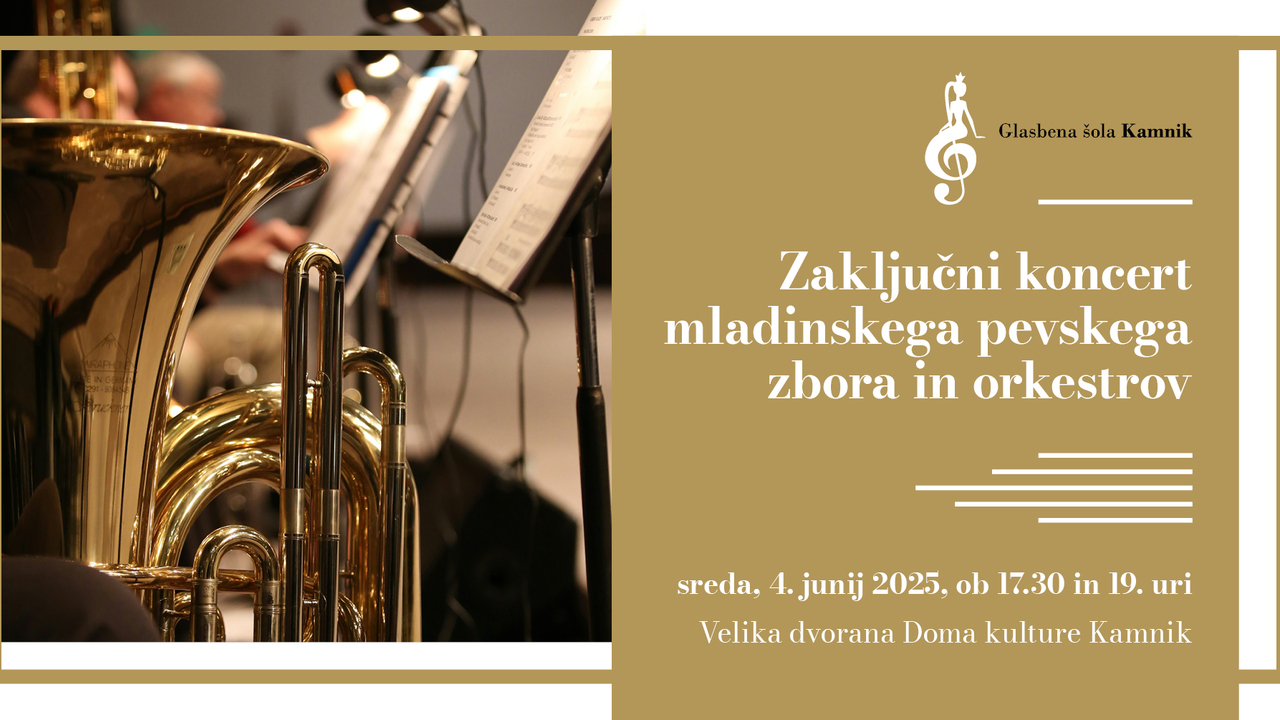 Glasbena šola Kamnik: Zaključni koncert mladinskega pevskega zbora in orkestrov