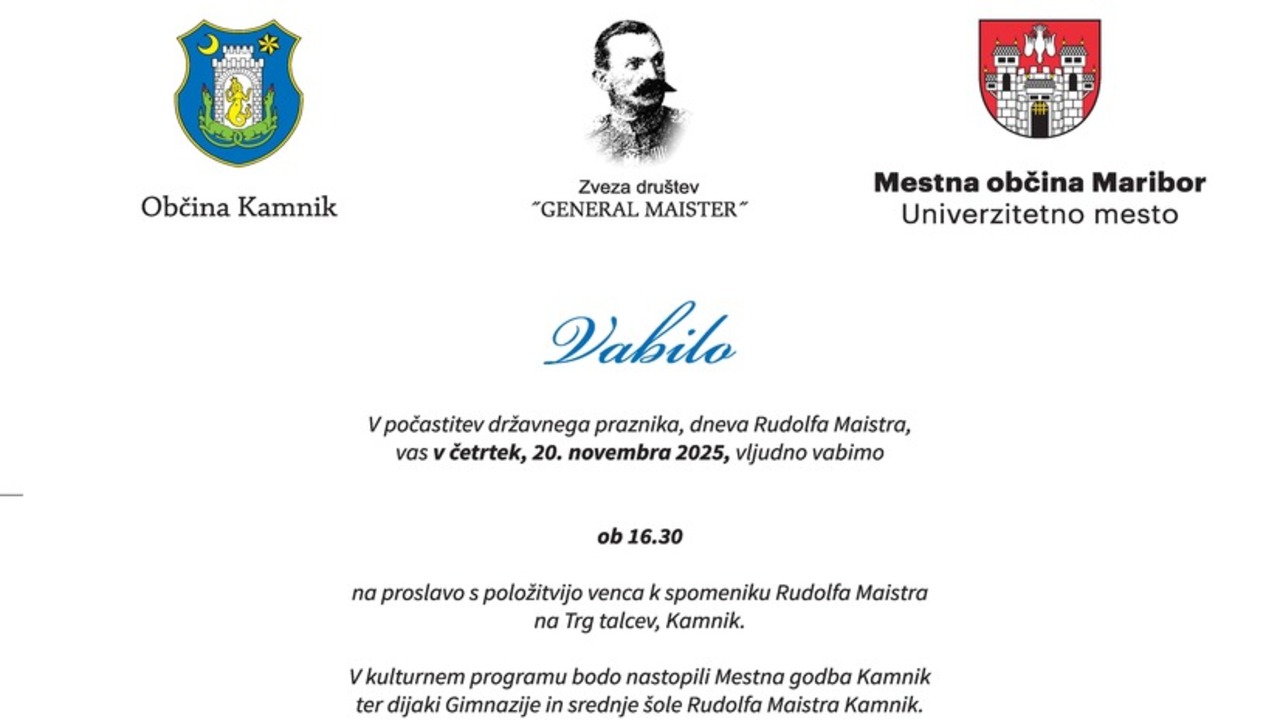 Proslava ob dnevu Rudolfa Maistra