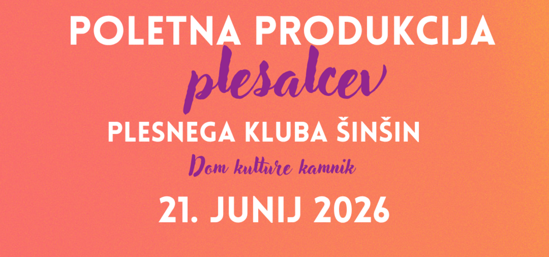 Plesni klub Šinšin: Poletna plesna produkcija