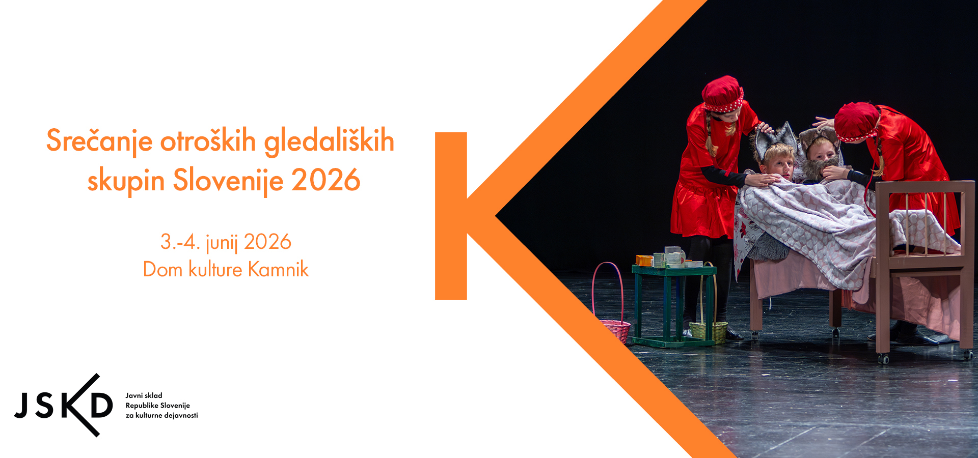 JSKD OI Kamnik: Srečanje otroških gledaliških skupin Slovenije 2026