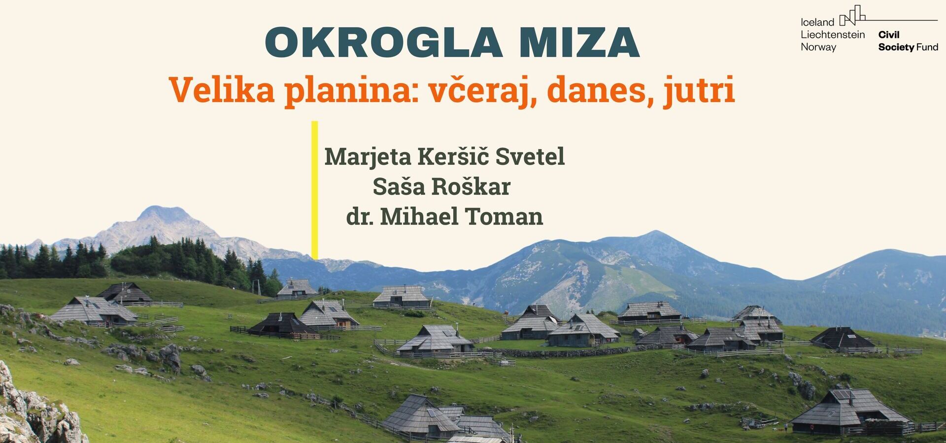 Velika planina: včeraj, danes, jutri