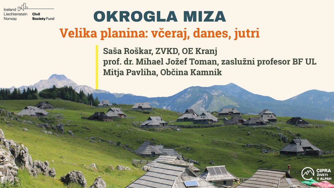 Velika planina: včeraj, danes, jutri