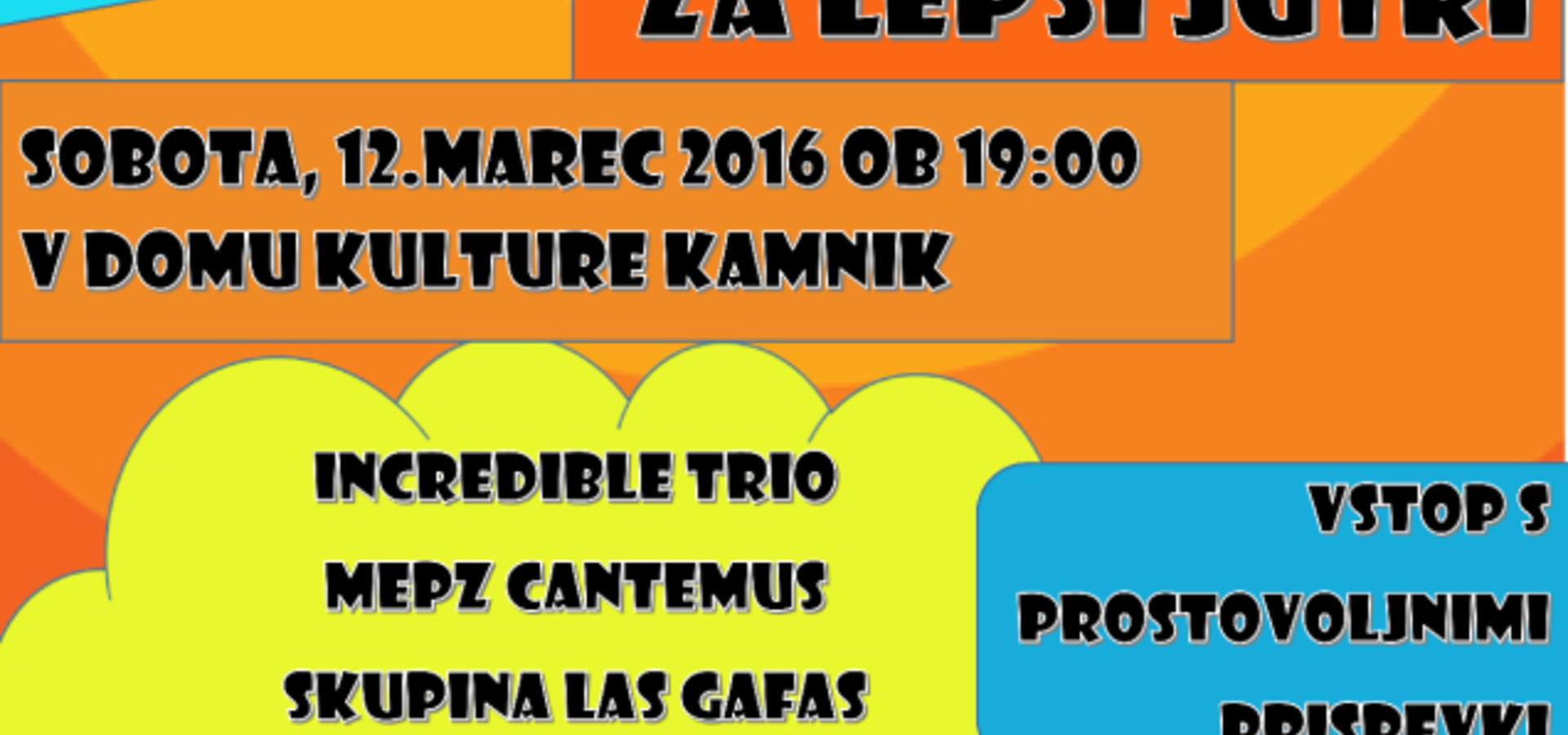 Dobrodelni koncert: Za lepši jutri