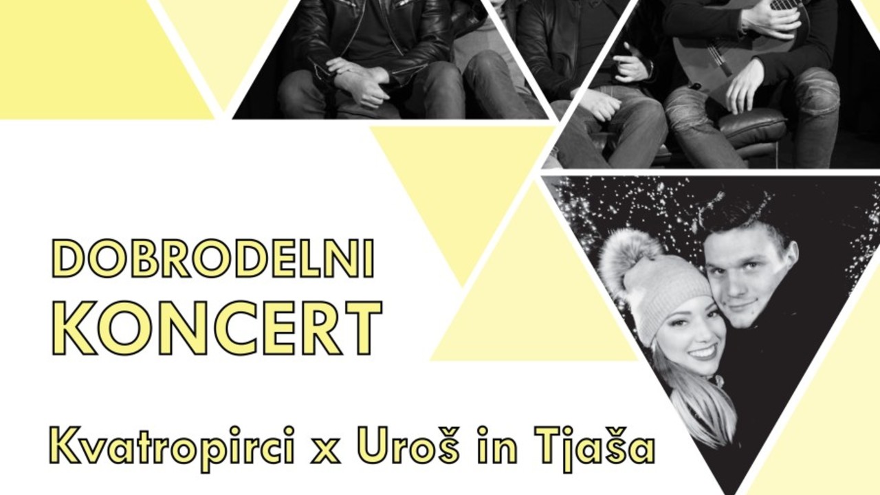 Dobrodelni koncert: Kvartopirci X Tanja in Uroš