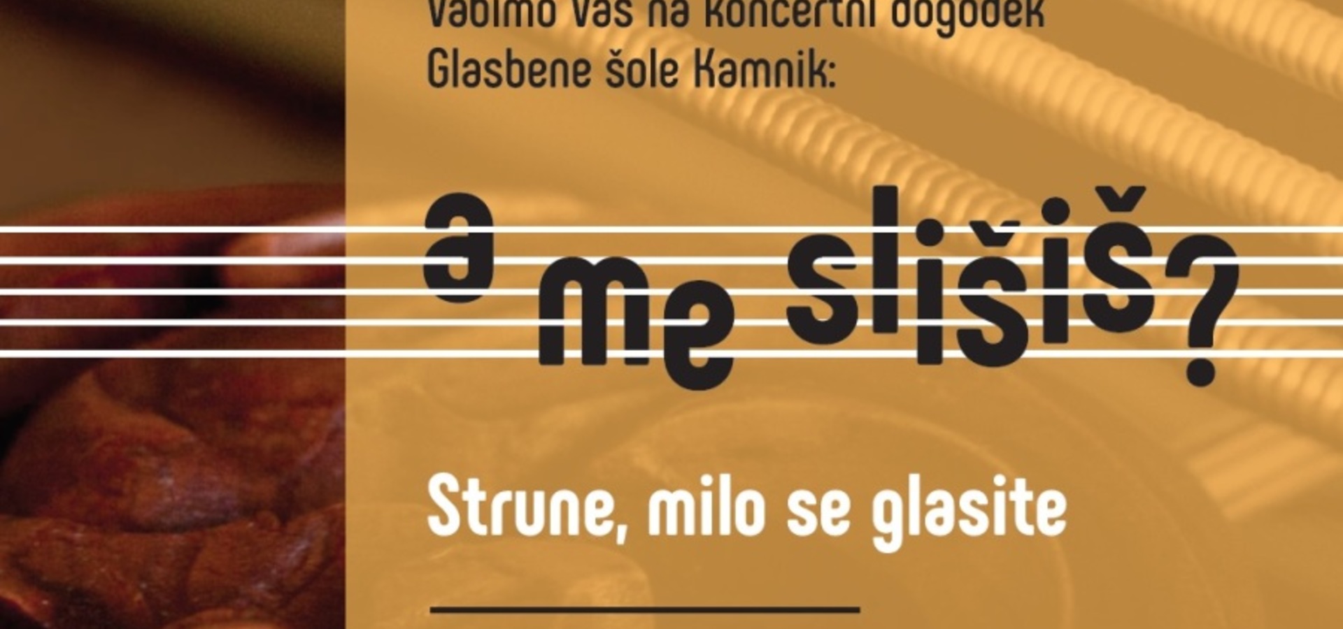 Glasbena šola Kamnik: A me slišiš? - Strune, milo se glasite