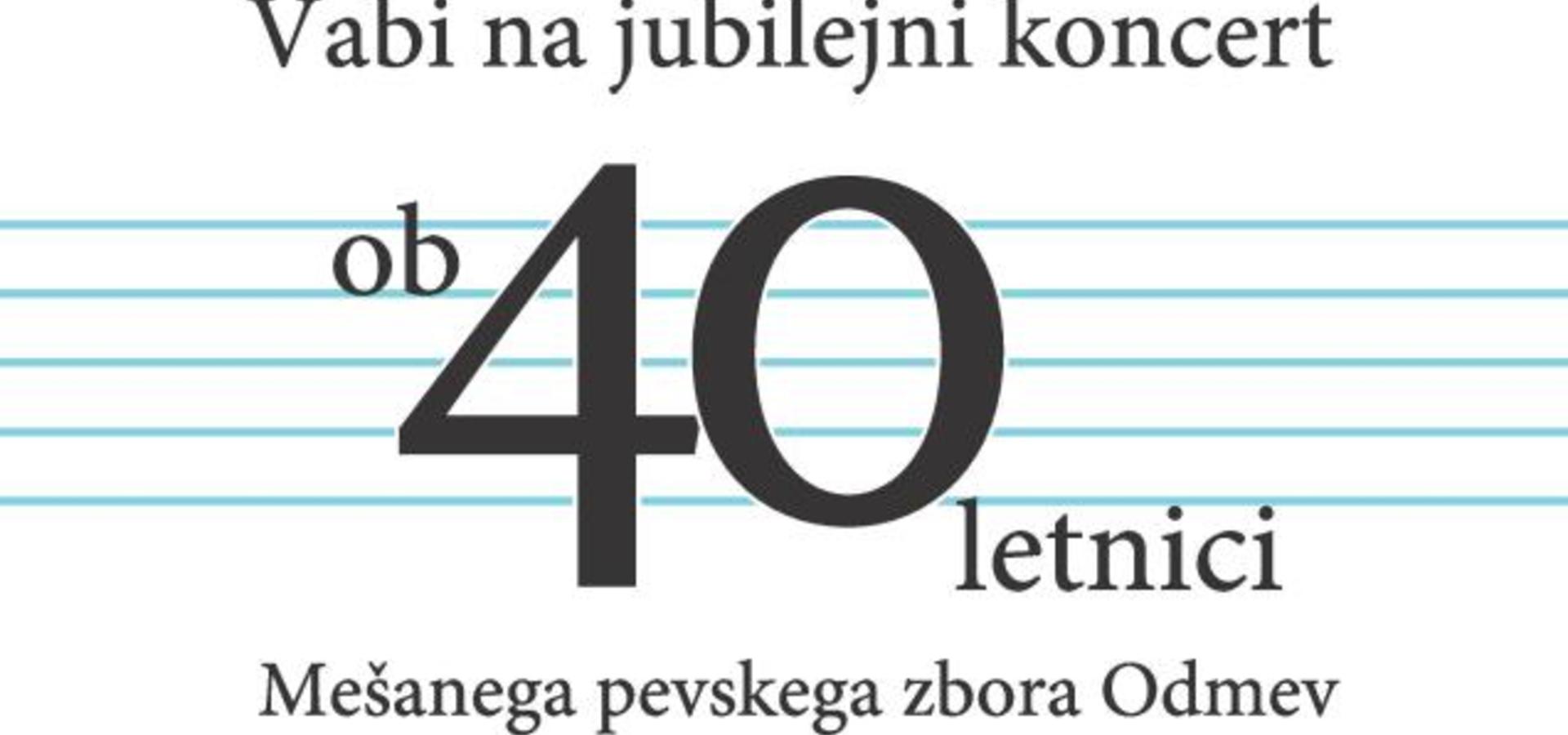 MePZ Odmev: Jubilejni koncert ob 40. obletnici delovanja