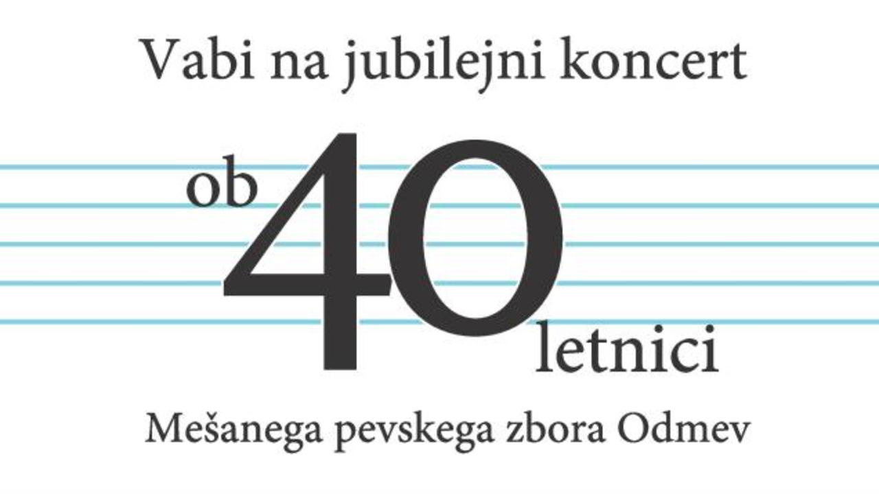 MePZ Odmev: Jubilejni koncert ob 40. obletnici delovanja