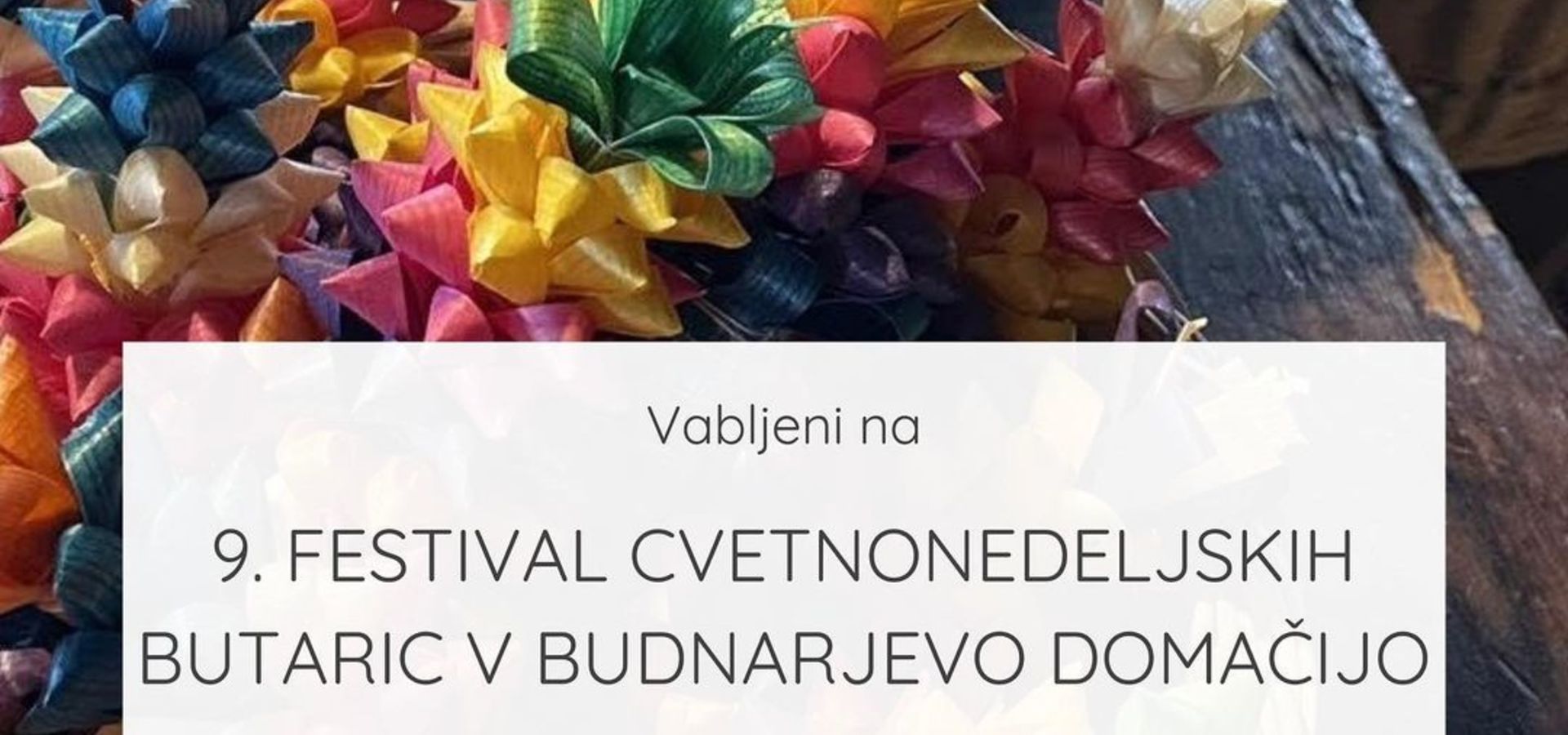 9. festival cvetnonedeljskih butaric