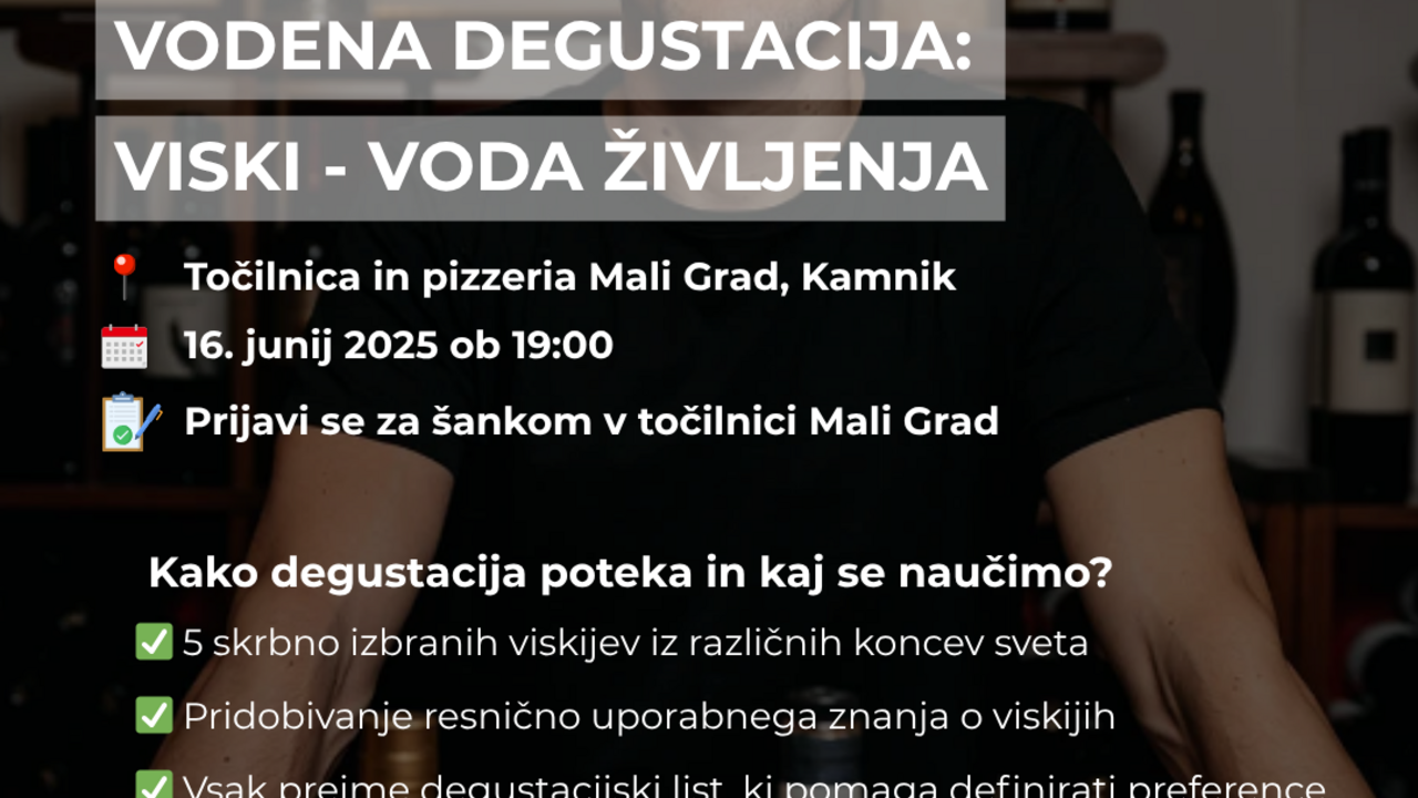 Vodena degustacija: Viski -  voda življenja