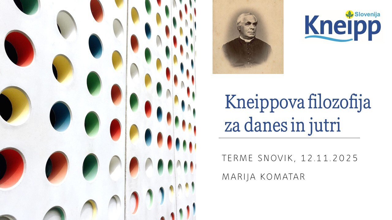 Mesečno srečanje Kneipp Slovenija: Kneippova filozofija za danes in jutri