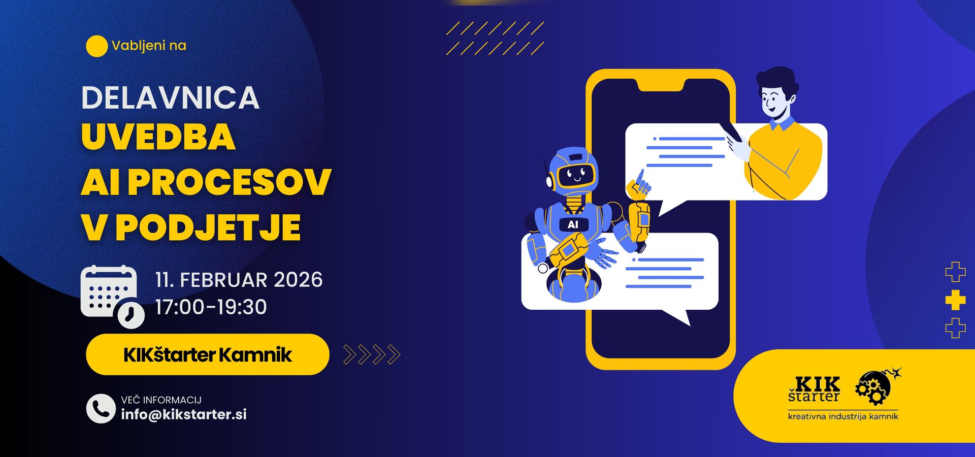 Delavnica: Uvedba AI procesov v podjetje