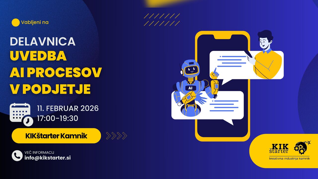 Delavnica: Uvedba AI procesov v podjetje