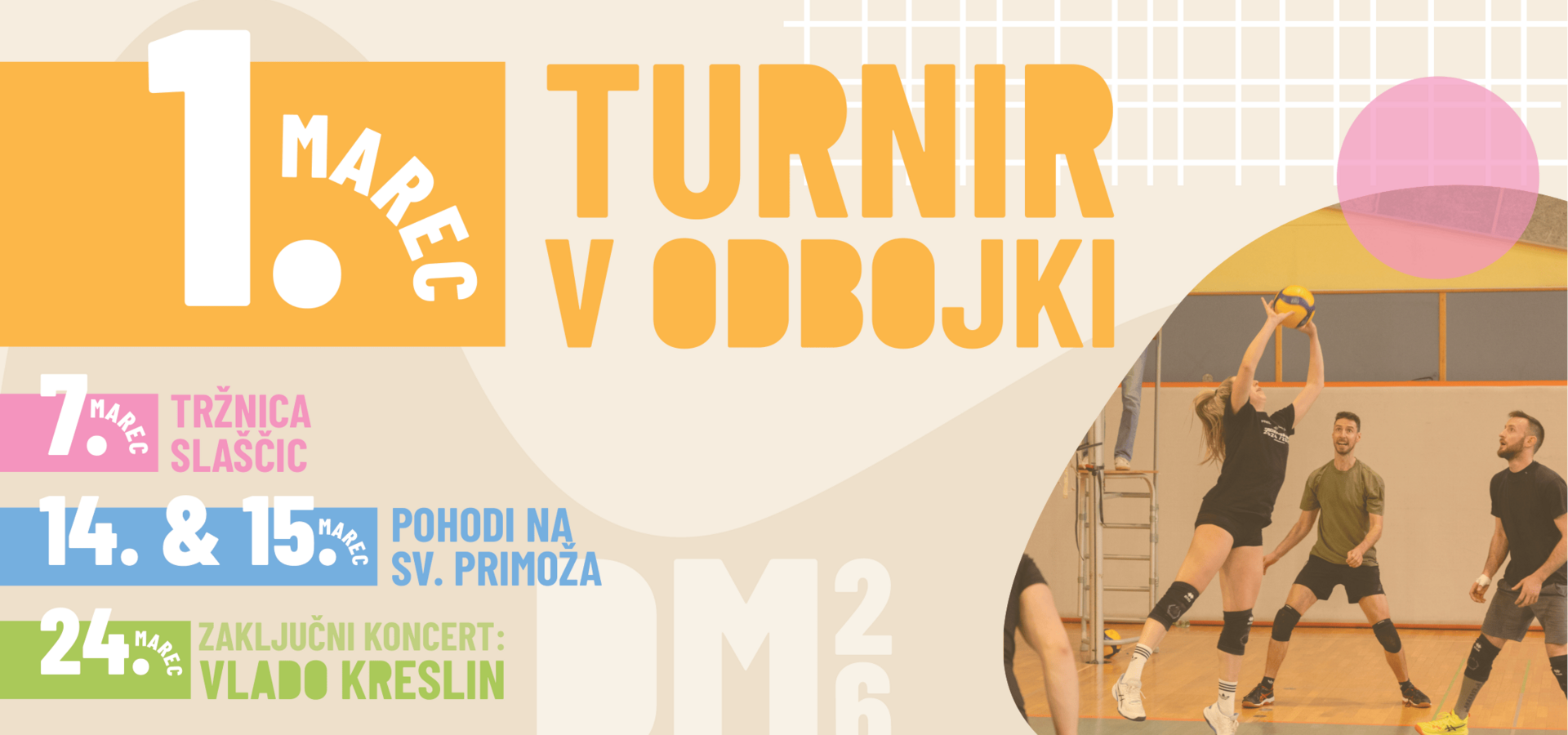 Turnir v odbojki - Dobrodelni marec 2026