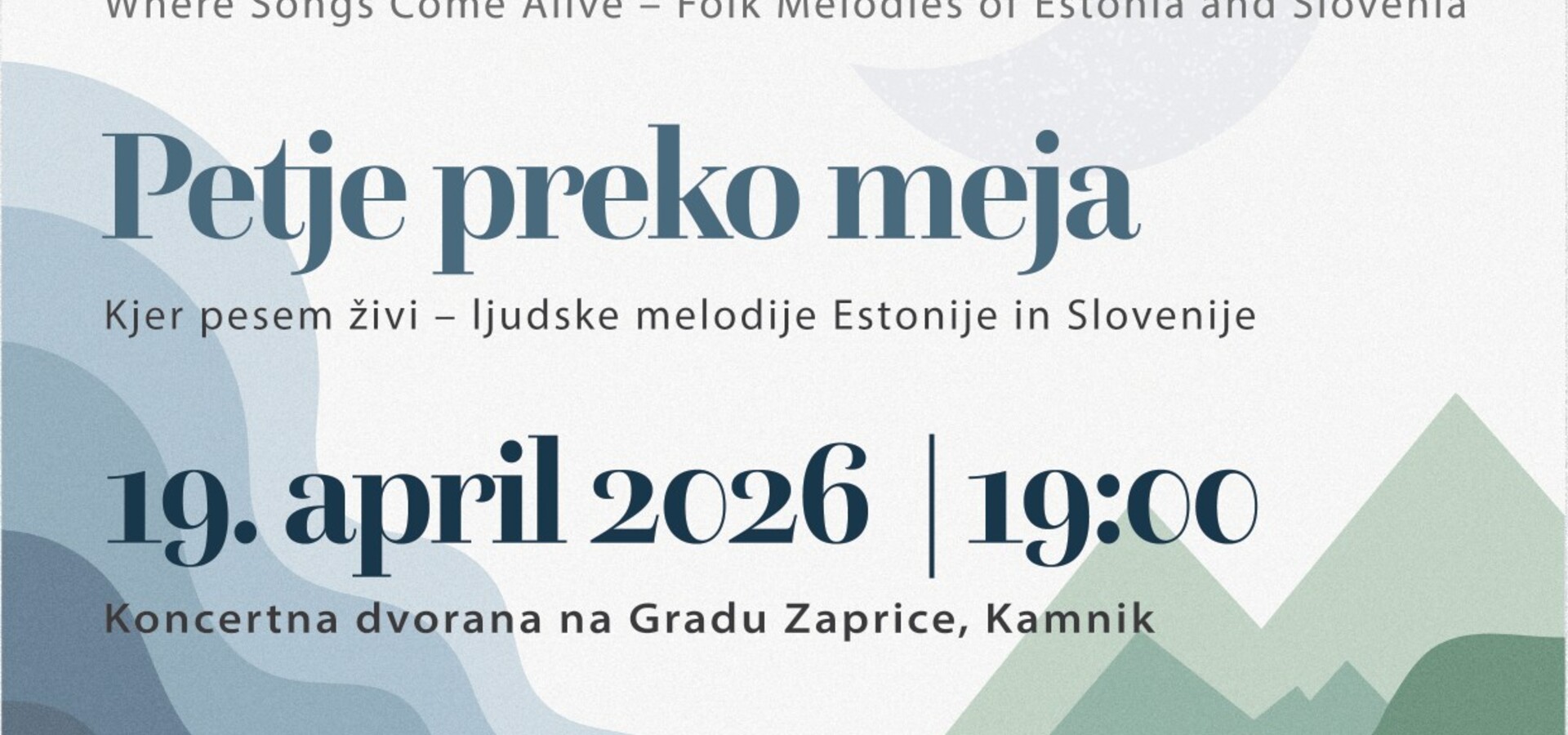 MePZ Cantemus - Petje preko meja (koncert)