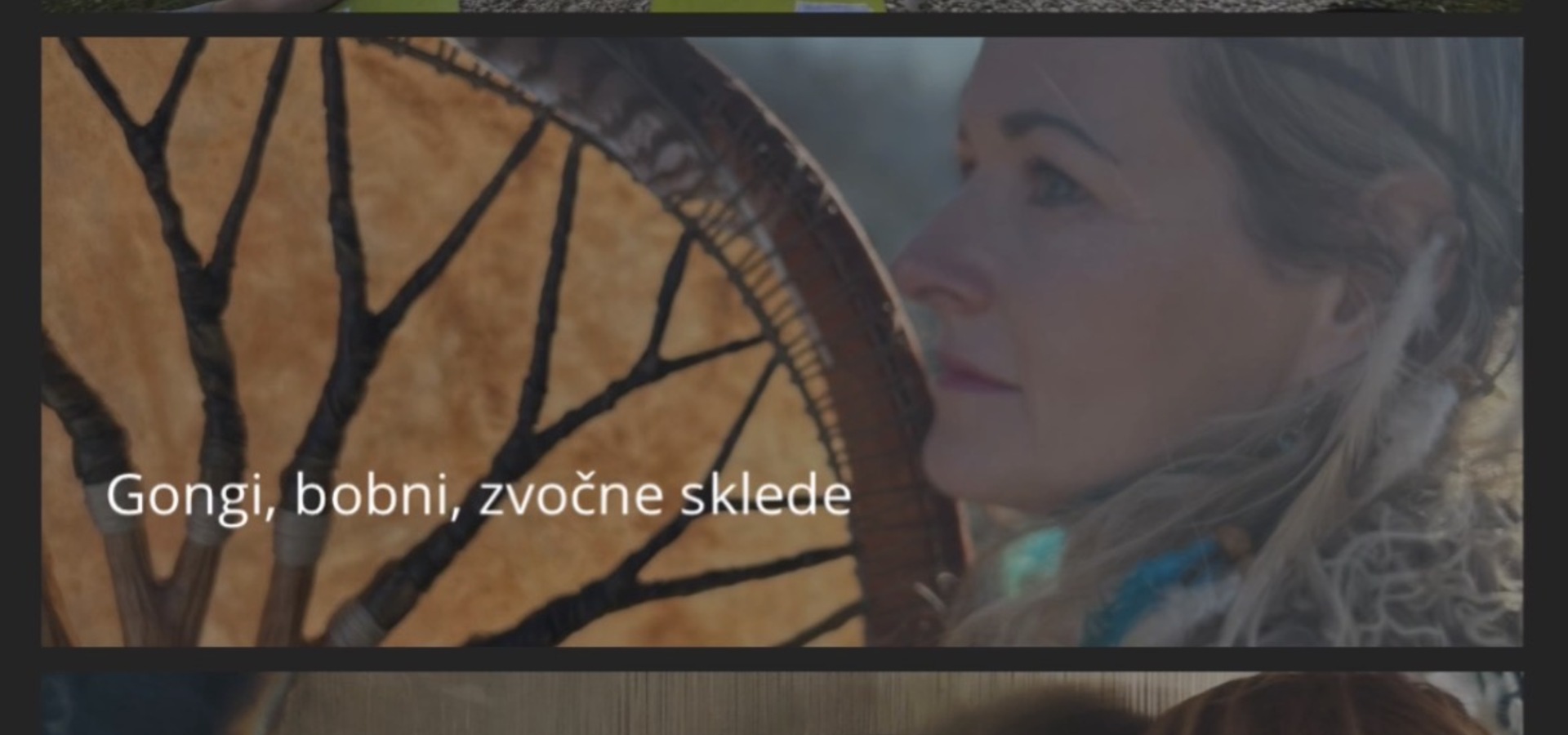 Gong, bobni in kristali