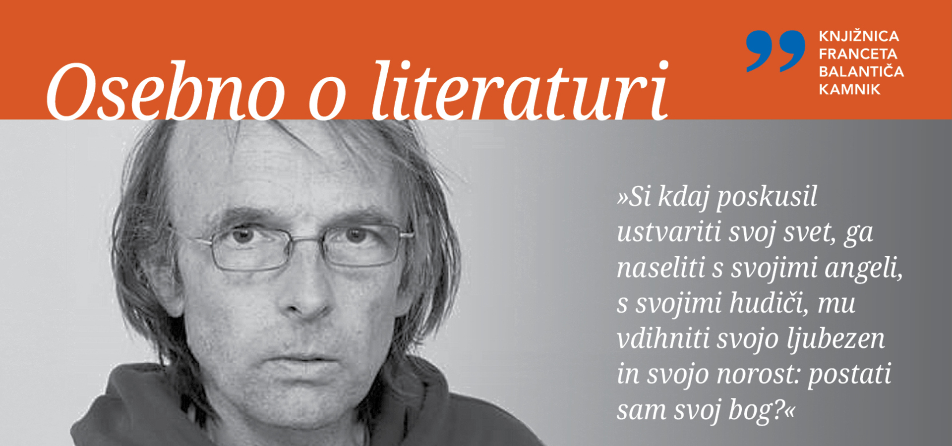 Osebno o literaturi z Vladom Motnikarjem: Matjaž Virjent, Tudi smetarji pišejo lepe pesmi