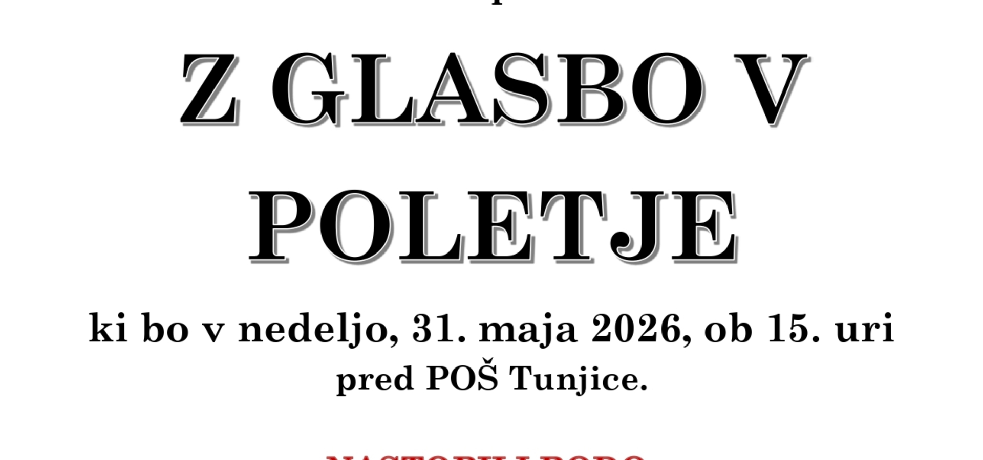 Z glasbo v poletje