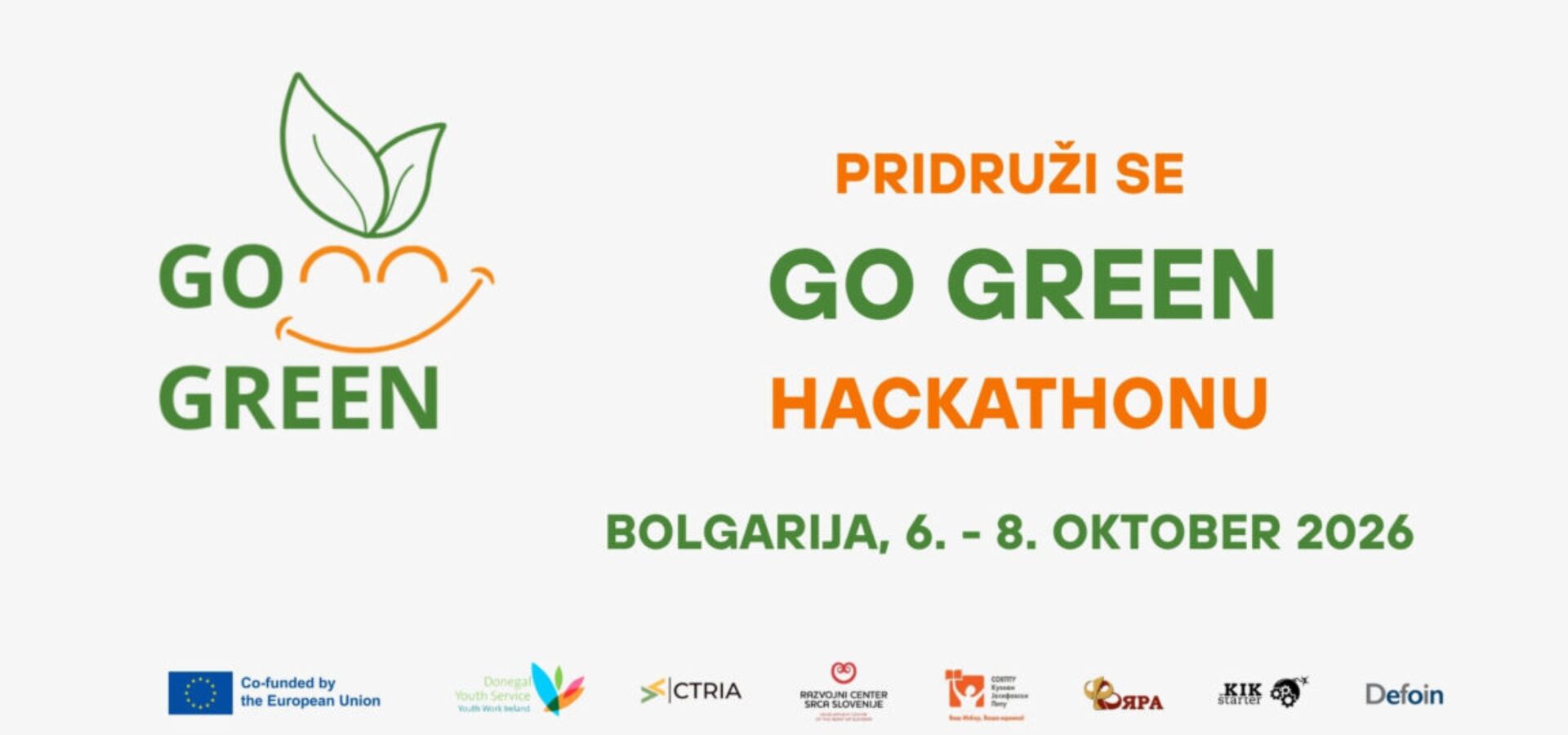 Povabilo mladim: Pridruži se mednarodnemu GO GREEN hackathonu v Bolgariji