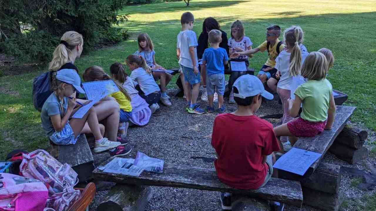 Poletni jezikovni tabor v Arboretumu Volčji Potok