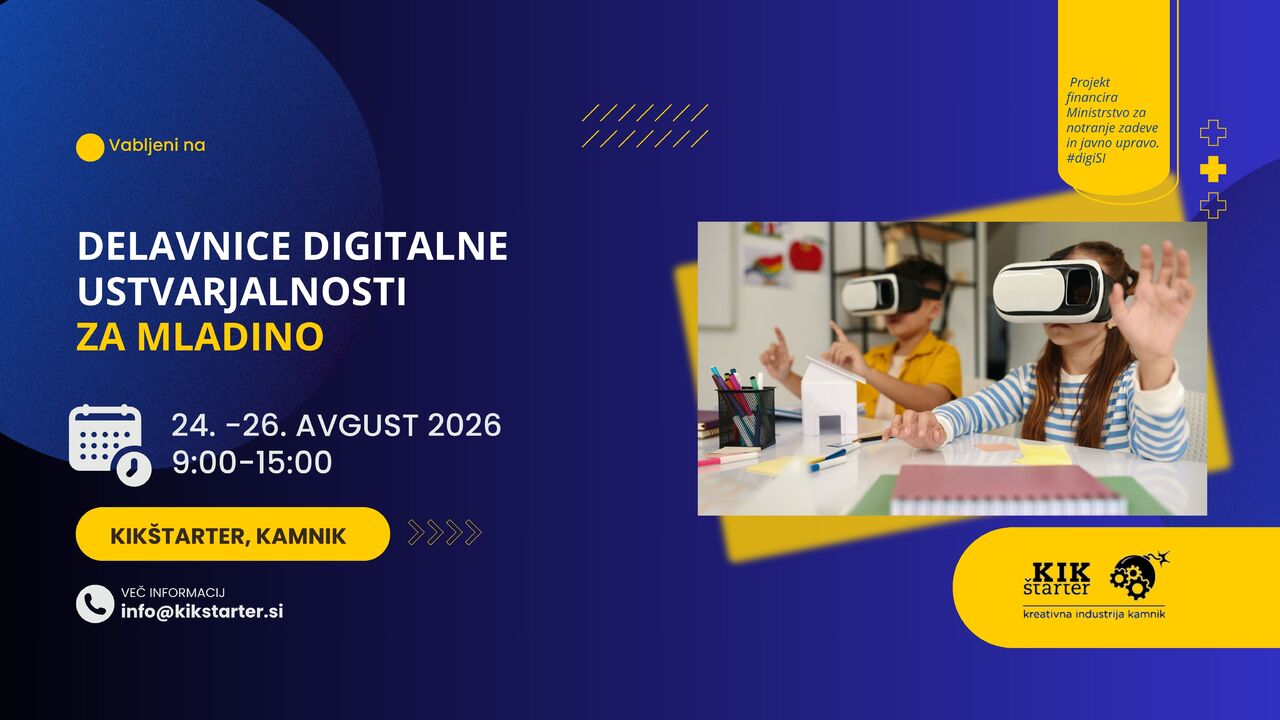 Poletne DIGI delavnice za mlade: Odkrij svet virtualne resničnosti