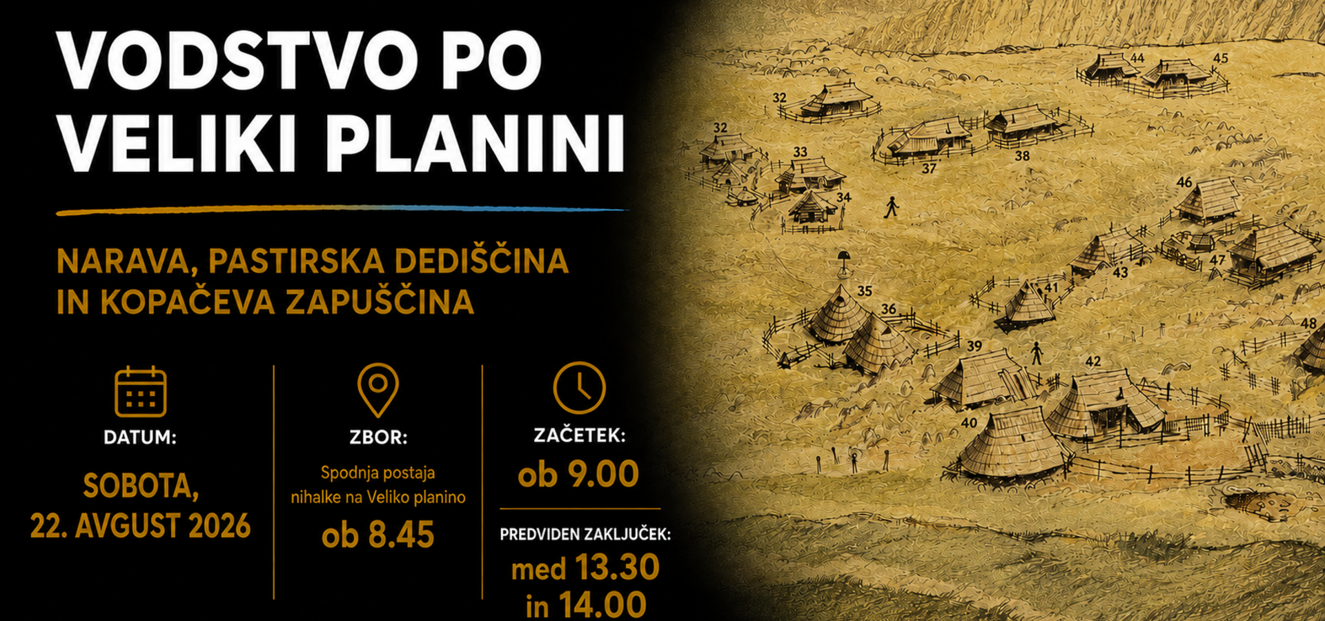 Vodstvo po Veliki planini: Med naravo, pastirsko dediščino in Kopačevo zapuščino