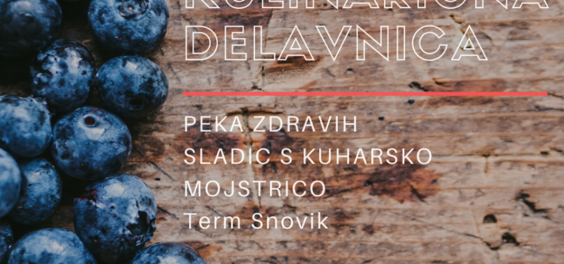Kulinarična delavnica izdelave zdravih sladic v Termah Snovik